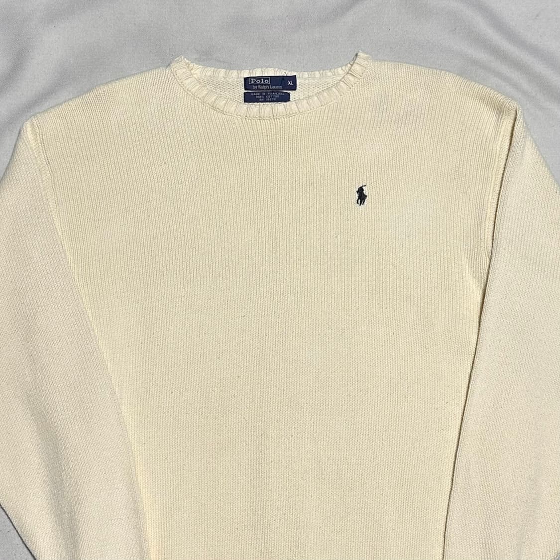 XL 폴로랄프로렌 아이보리 코튼 니트 상품이미지1