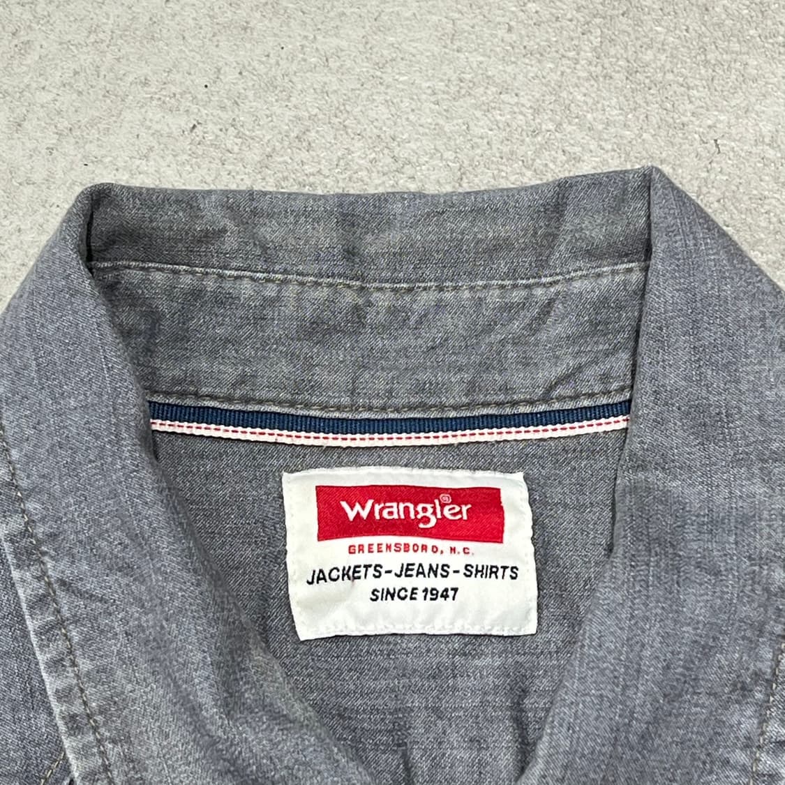 랭글러 그레이 워크셔츠 s10417 상품이미지7