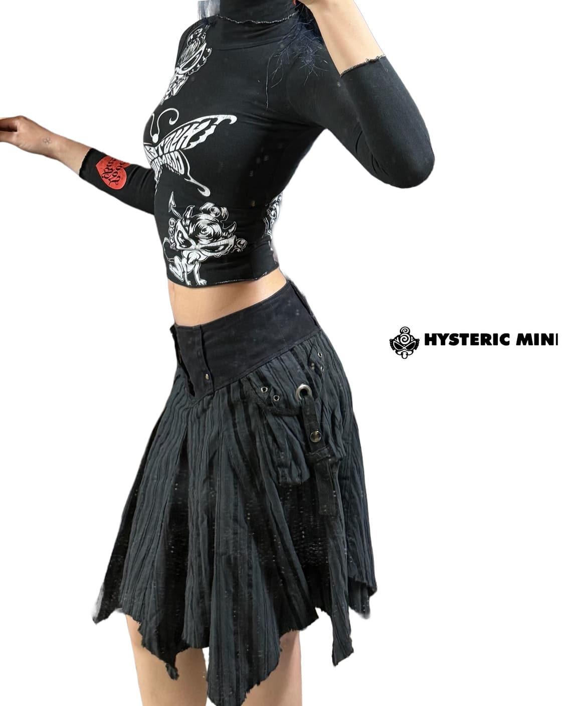 (레어) 히스테릭 글래머 버터플라이 프릴 목폴라 상품이미지8