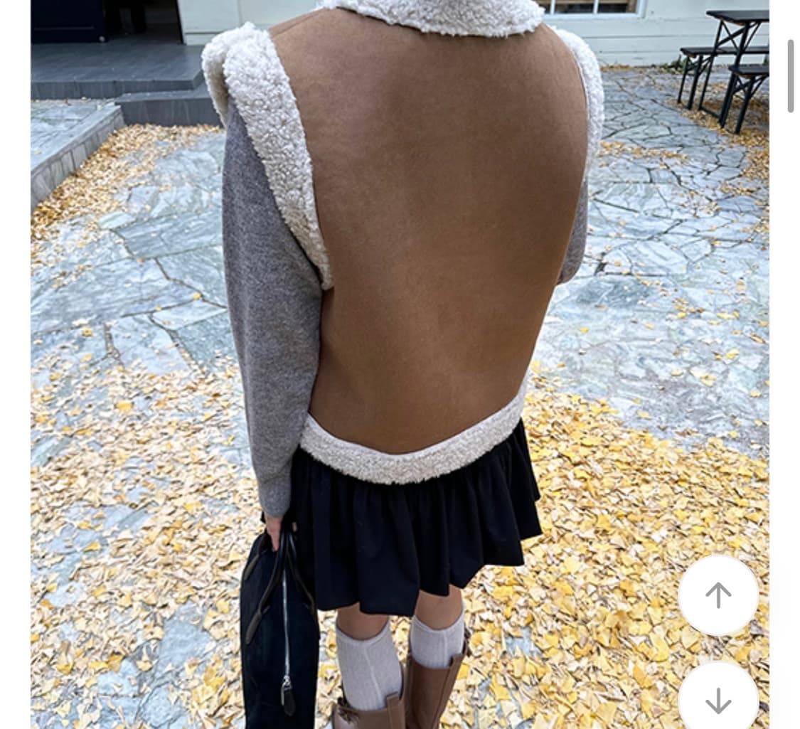 무스탕 조끼 베스트 상품이미지2