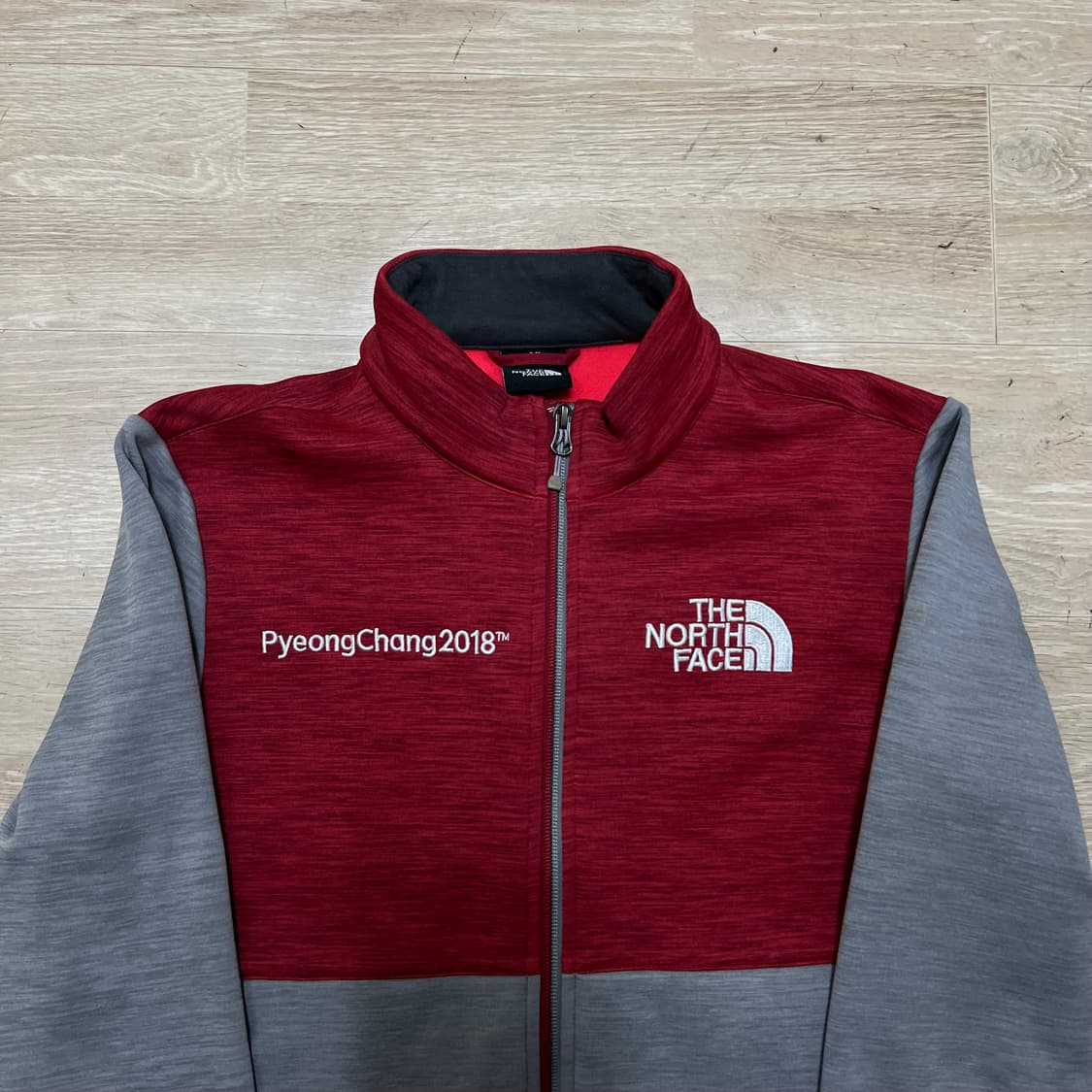 노스페이스 2018 평창 올림픽 에디션 기모 집업 자켓 [레드] M/95 상품이미지2