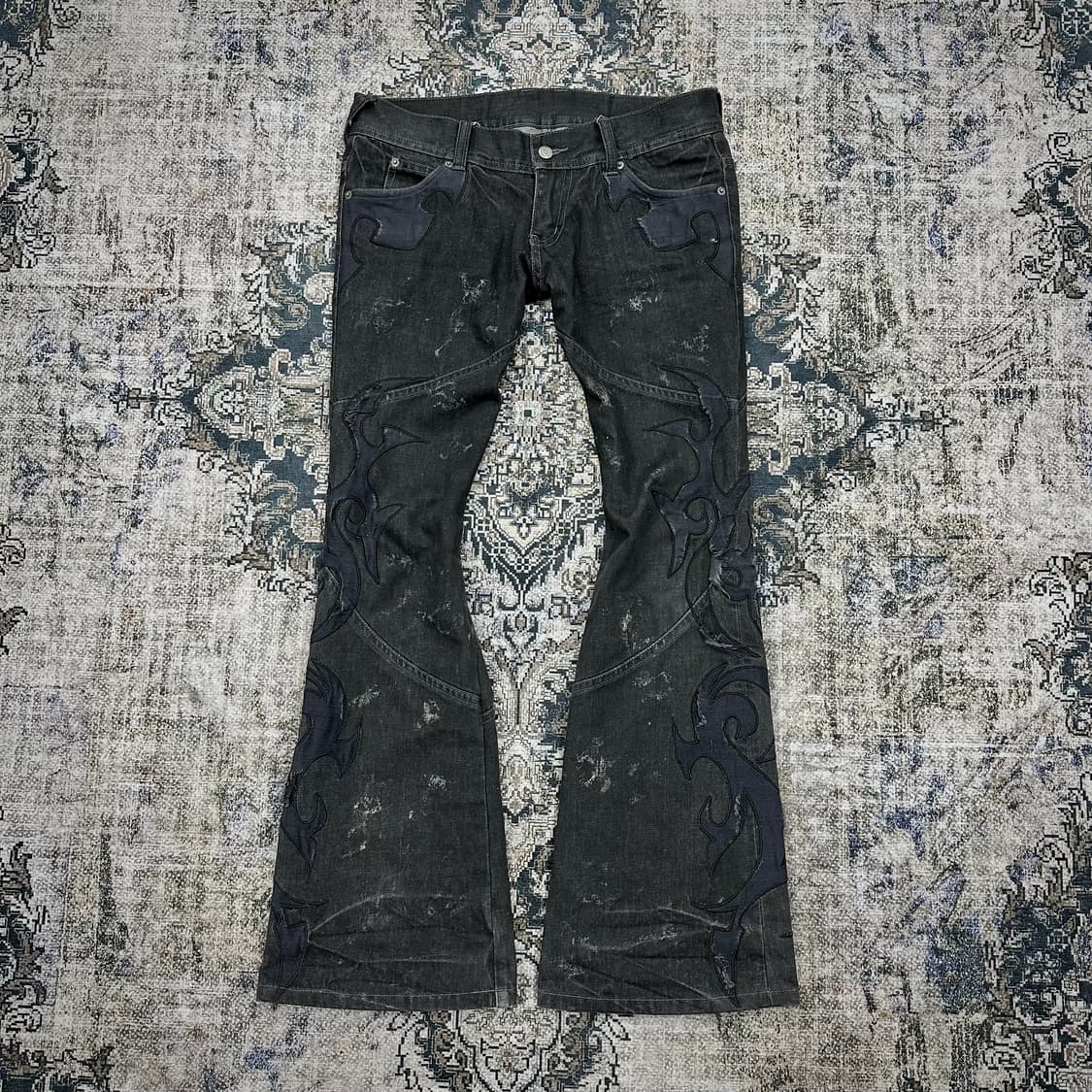Tornado mart tribal flared jeans 상품이미지1