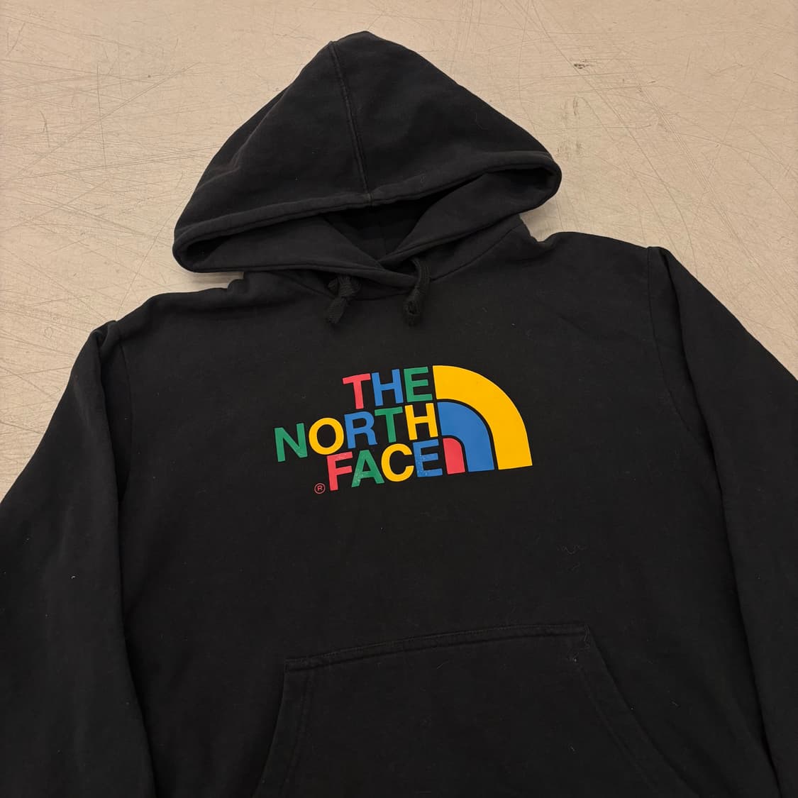 노스페이스 컬러 빅로고 후드티 상품이미지2