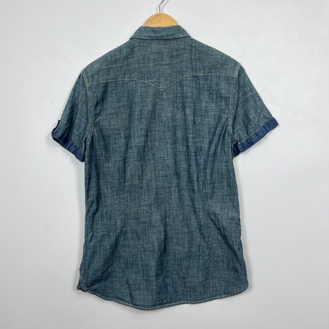 Levis 리바이스 샴브레이 웨스턴 반팔 셔츠 상품이미지3