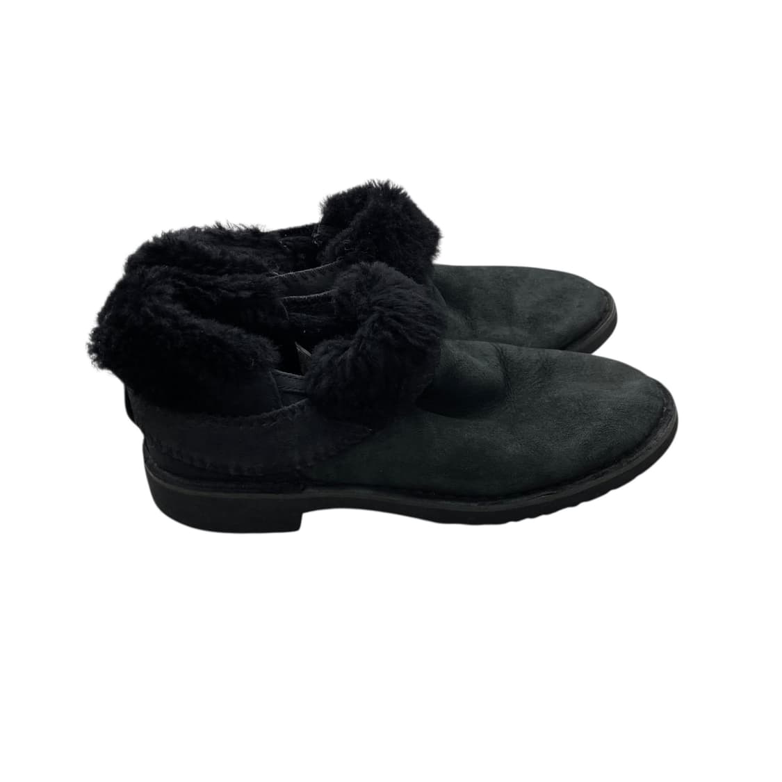 ugg black fur flat shoes 상품이미지4