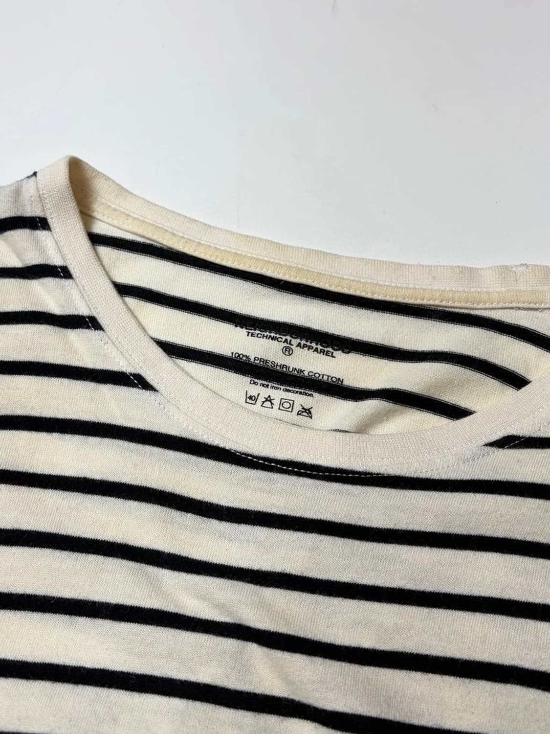 네이버후드 스트라이프 반팔 티셔츠 PN9207 상품이미지3