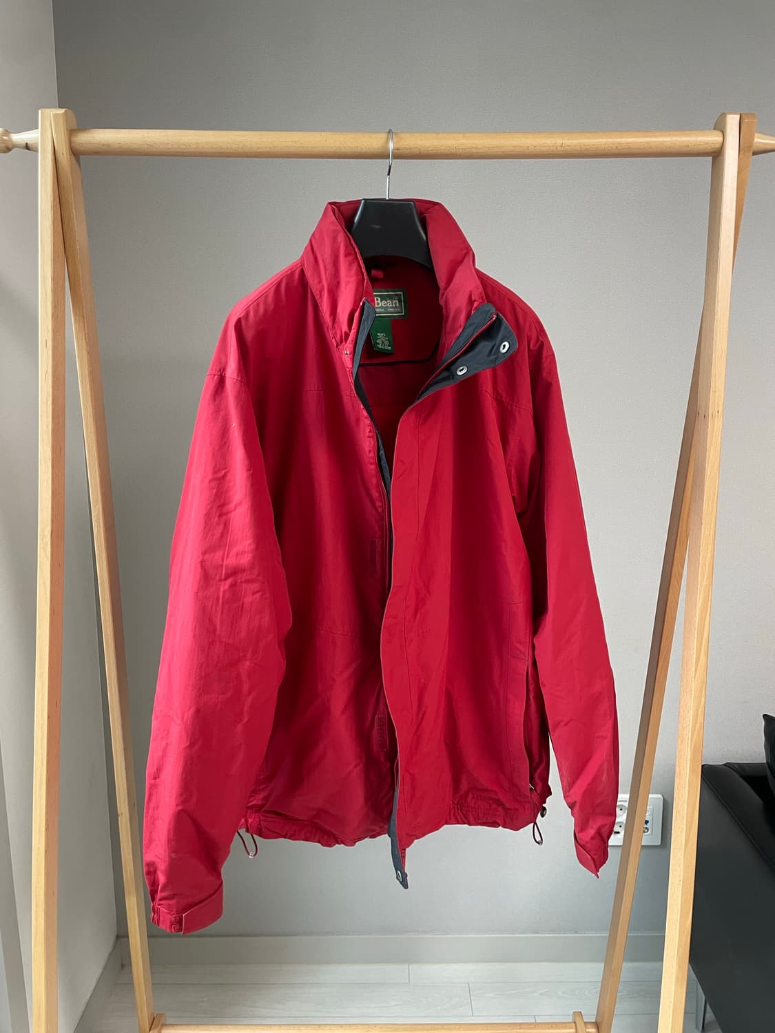 L.L.Bean 레드 나일론 바람막이 자켓 상품이미지1