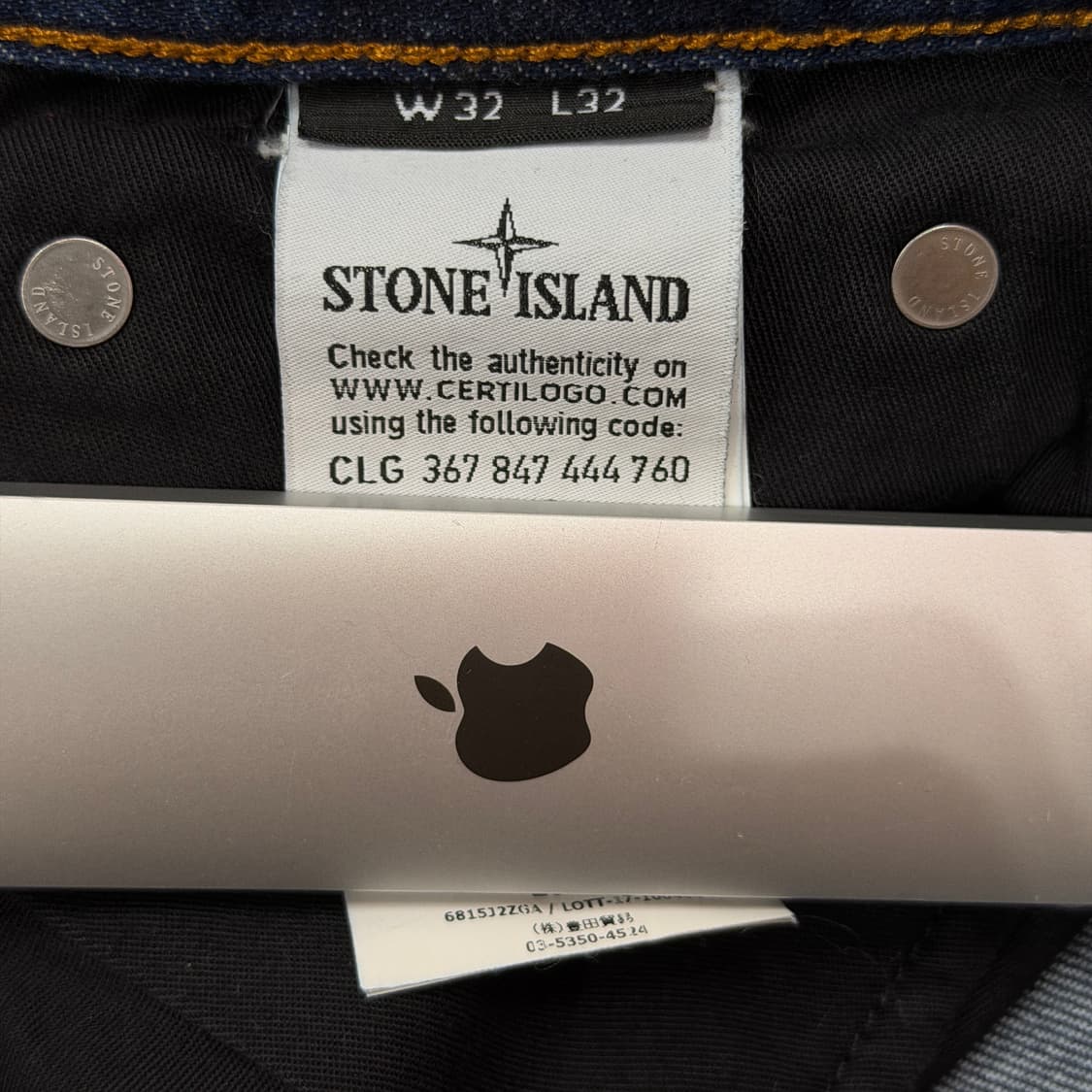 스톤아일랜드 와펜 워시드 데님팬츠 바지 32 상품이미지4
