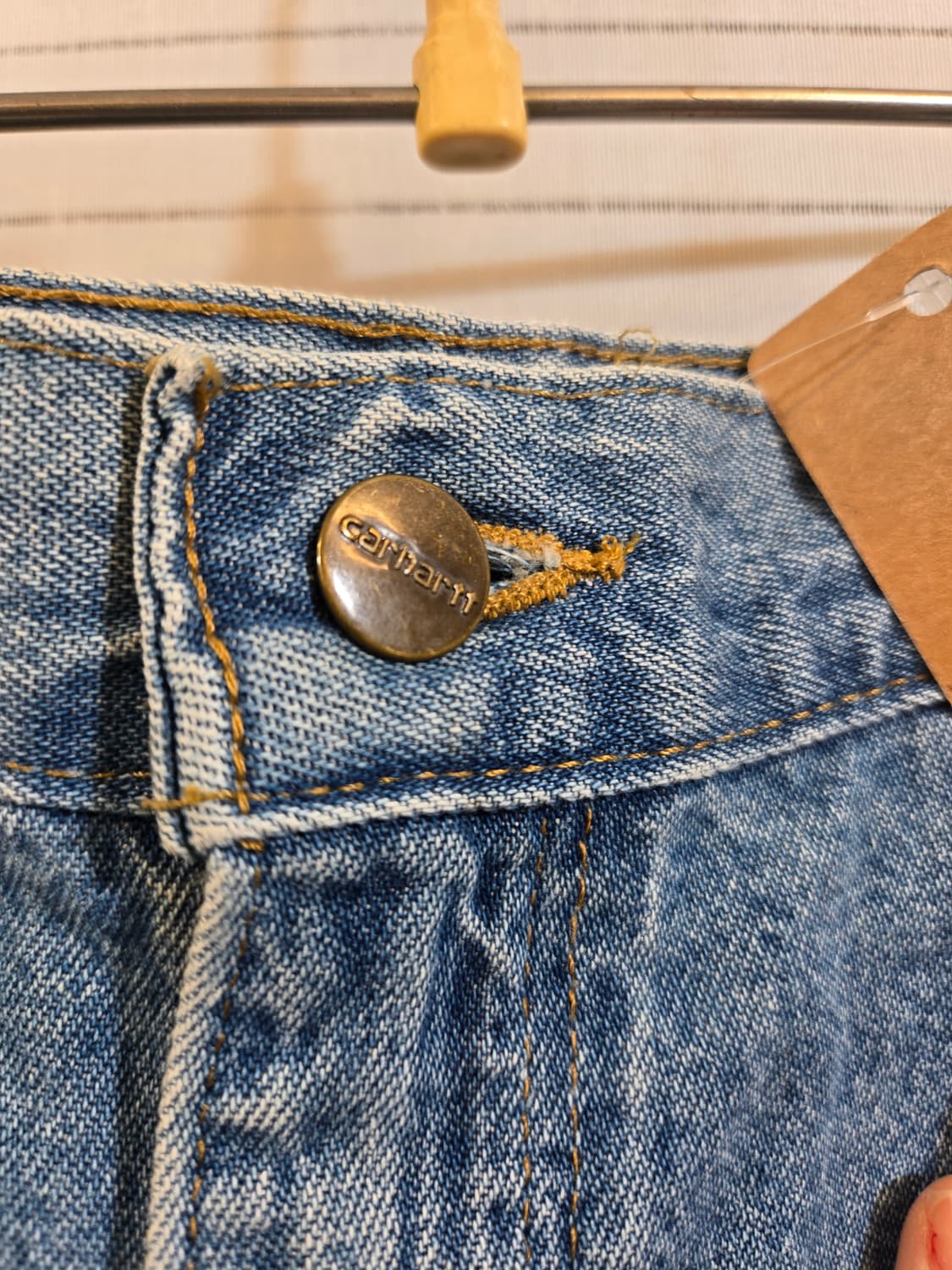 칼하트 카펜터 데님 팬츠 연청 상품이미지2