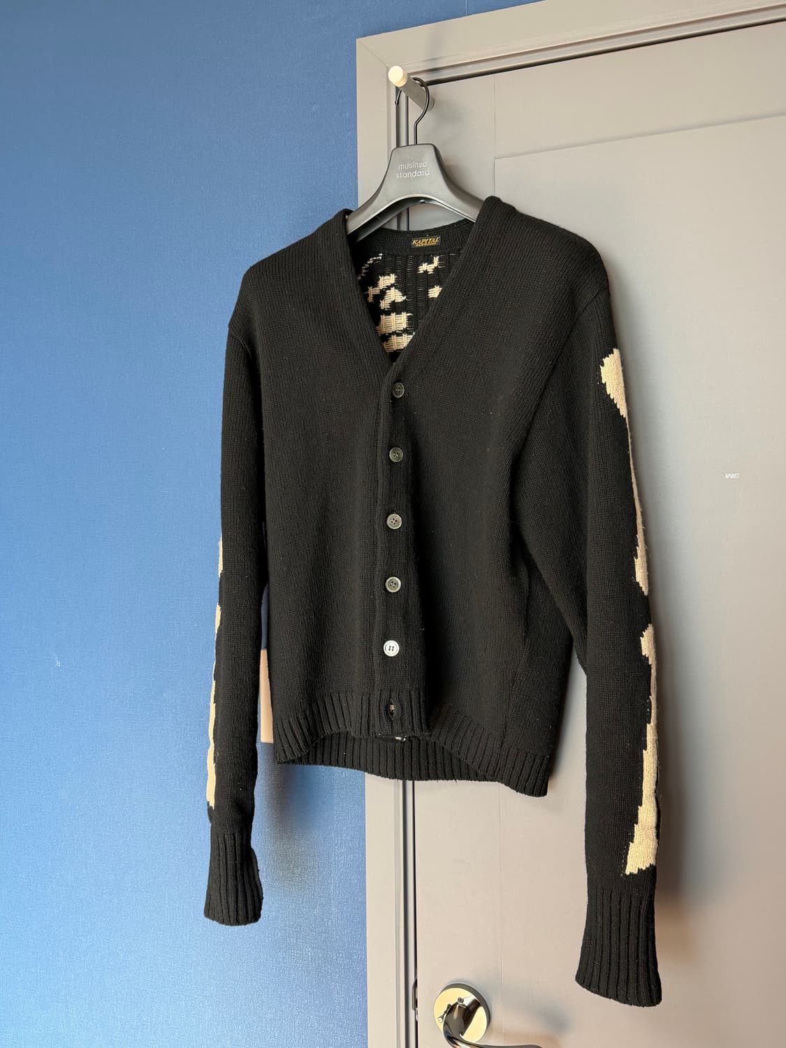 캐피탈 본 니트 가디건 블랙 (3) 상품이미지5