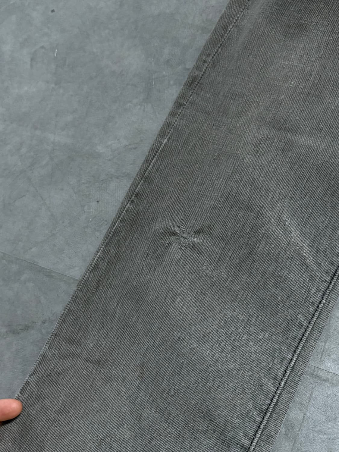 RRL 더블알엘 워싱 데님 그레이 팬츠 상품이미지8