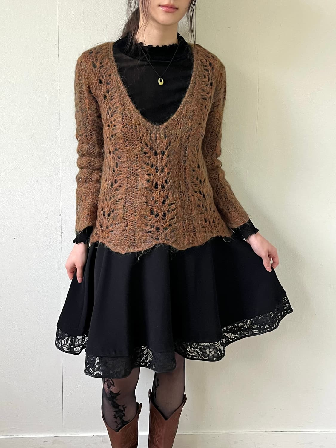 vingtrois 모헤어 시스루 스웨터 상품이미지7