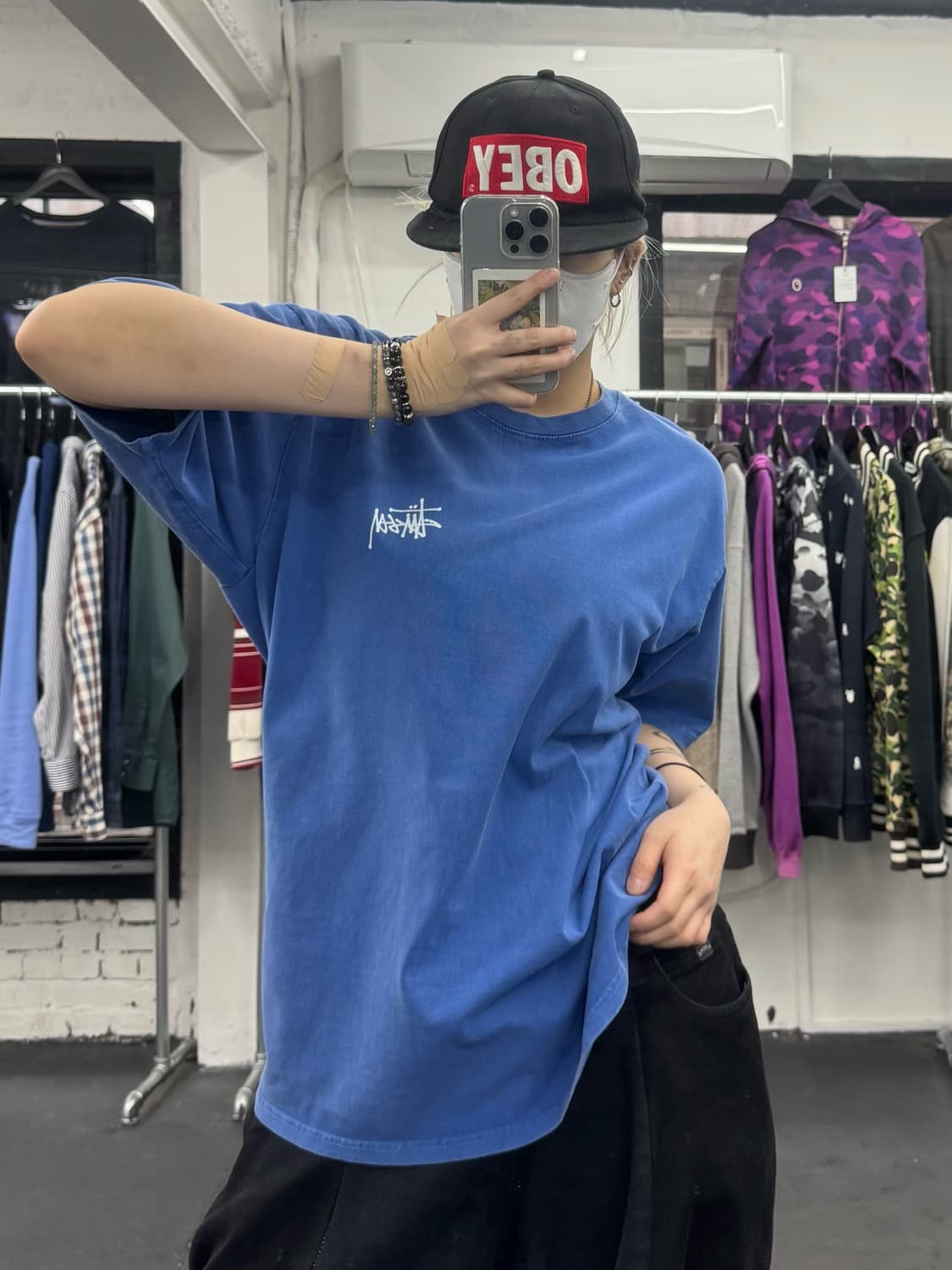 스투시 피그먼트 스탁로고 티셔츠 상품이미지3