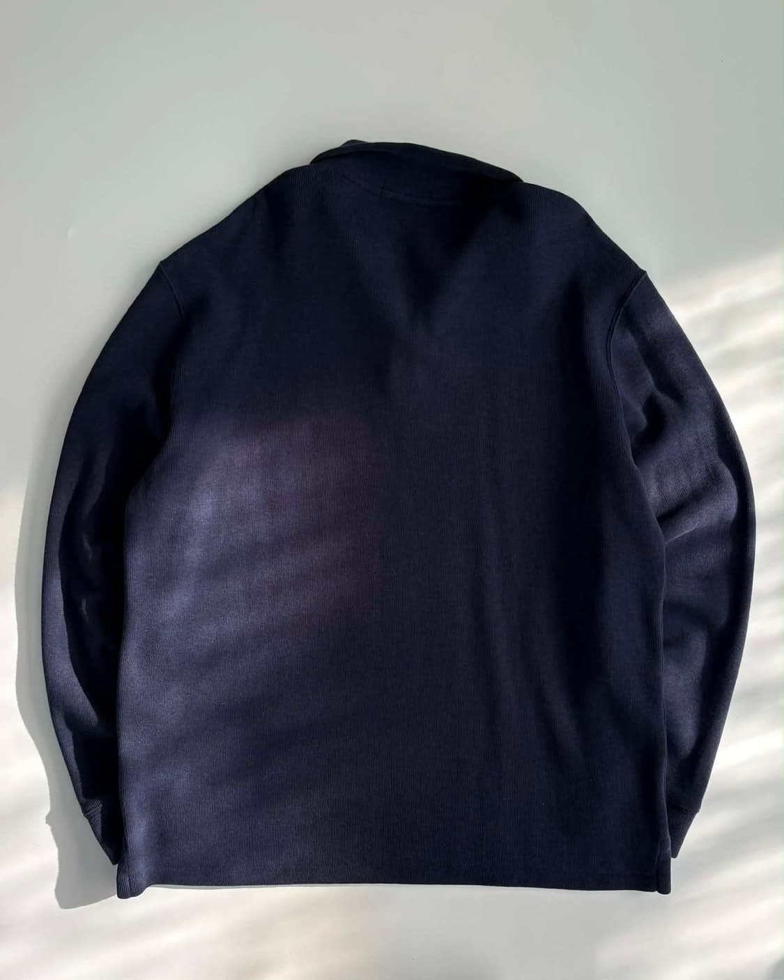 [L] 폴로 랄프로렌 네이비 하프 집업 코튼 니트 상품이미지2