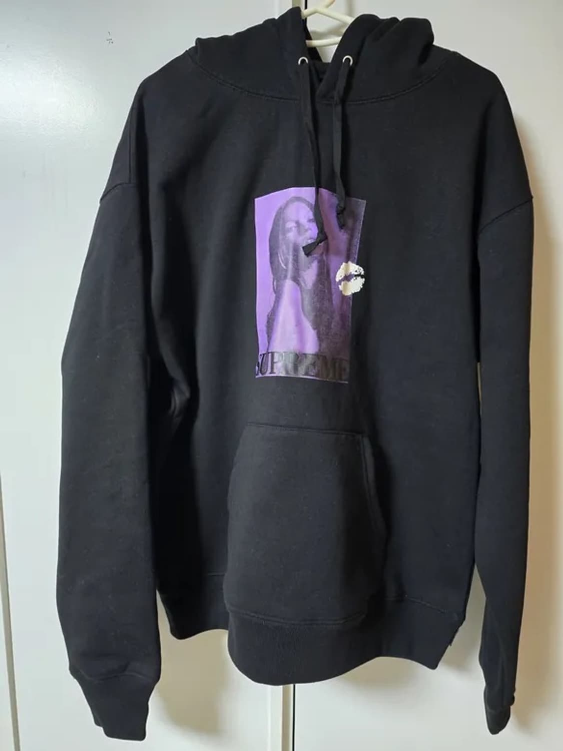 슈프림 x 케이트 모스 후드 스웨트셔츠 블랙 새상품 상품이미지2