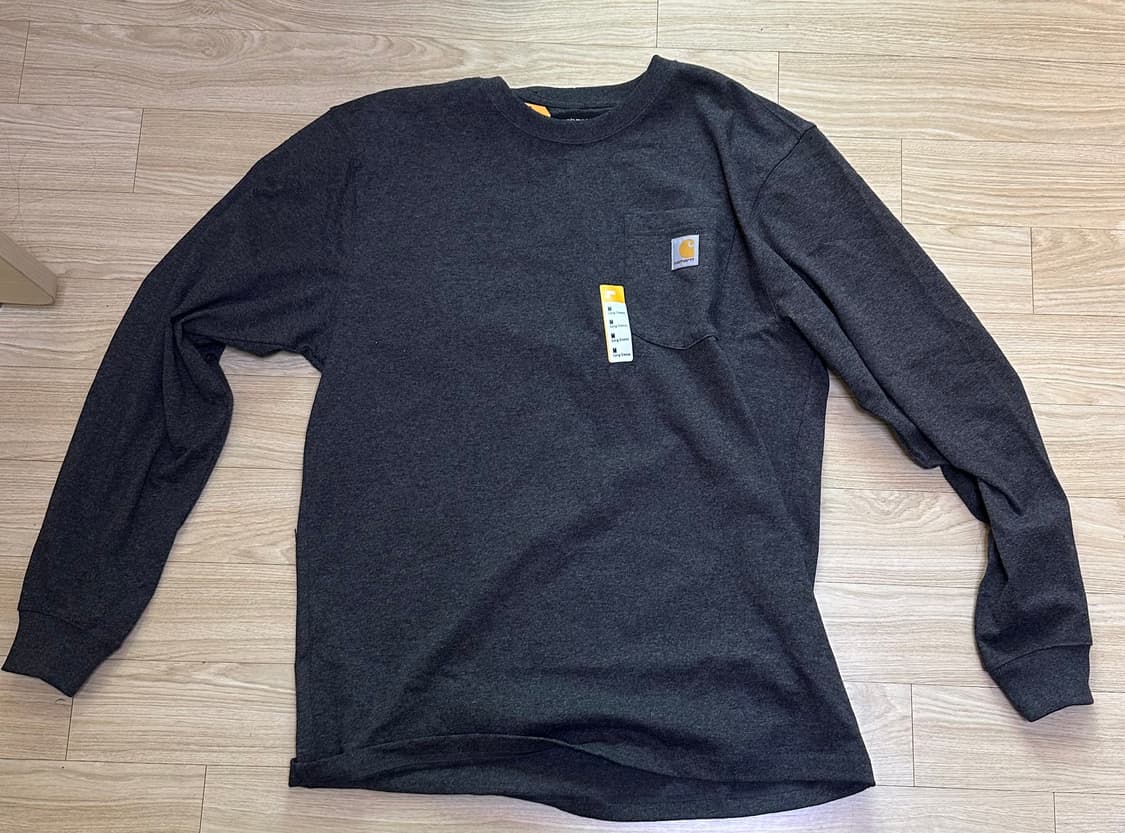 칼하트 루즈핏 롱슬리브 카본 헤더 [새상품] 상품이미지1