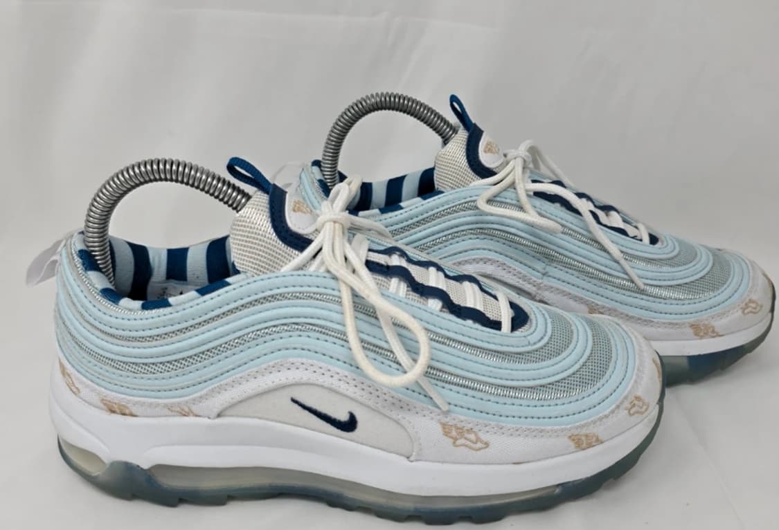나이키 에어맥스 97 흰/하늘 운동화 240 상품이미지2