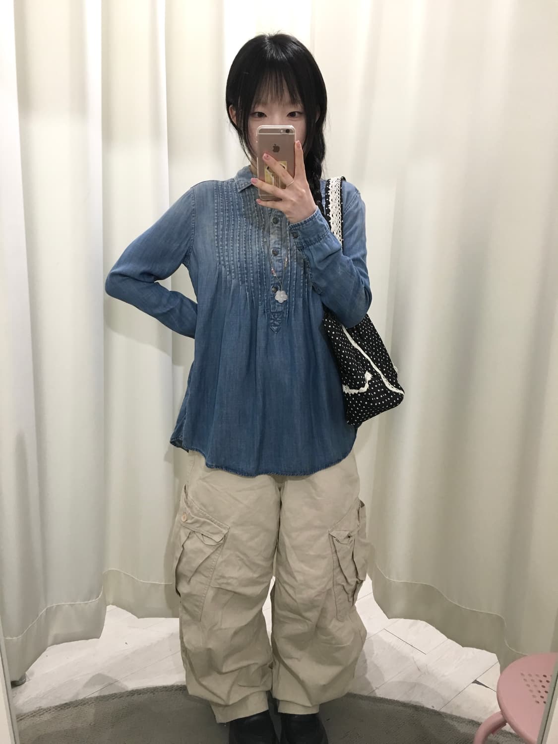 American eagle denim blouse 상품이미지3