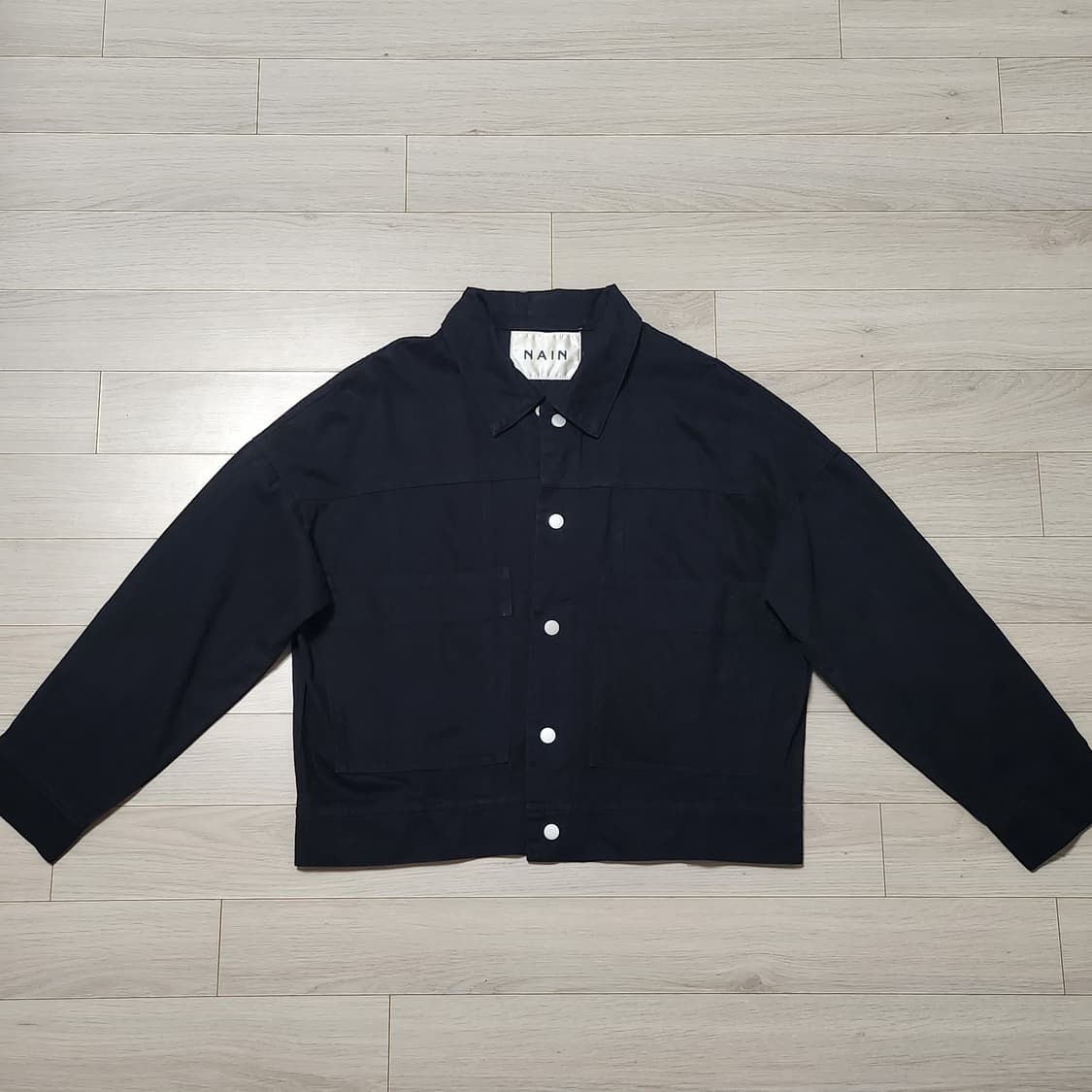 NAIN 나인 블랙 자켓 봄 간절기 자켓 면자켓 상품이미지1