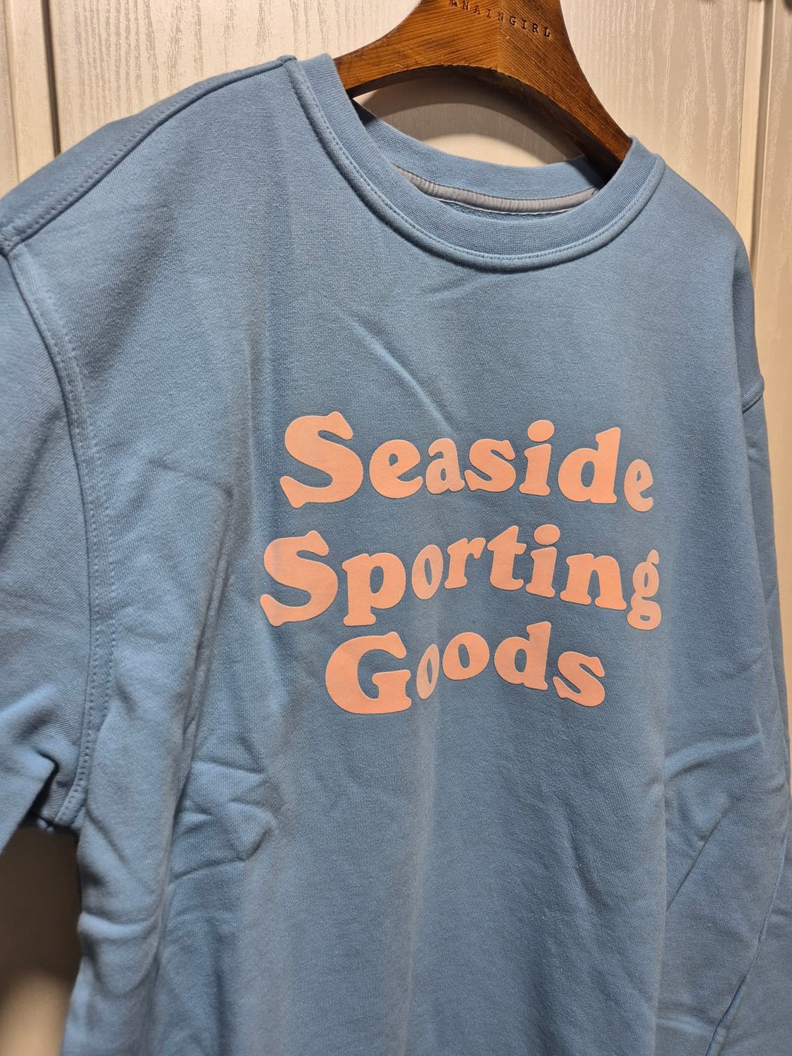 (세일)(새상품)빅웨이브 브랜드 맨투맨 하늘색 상품이미지3