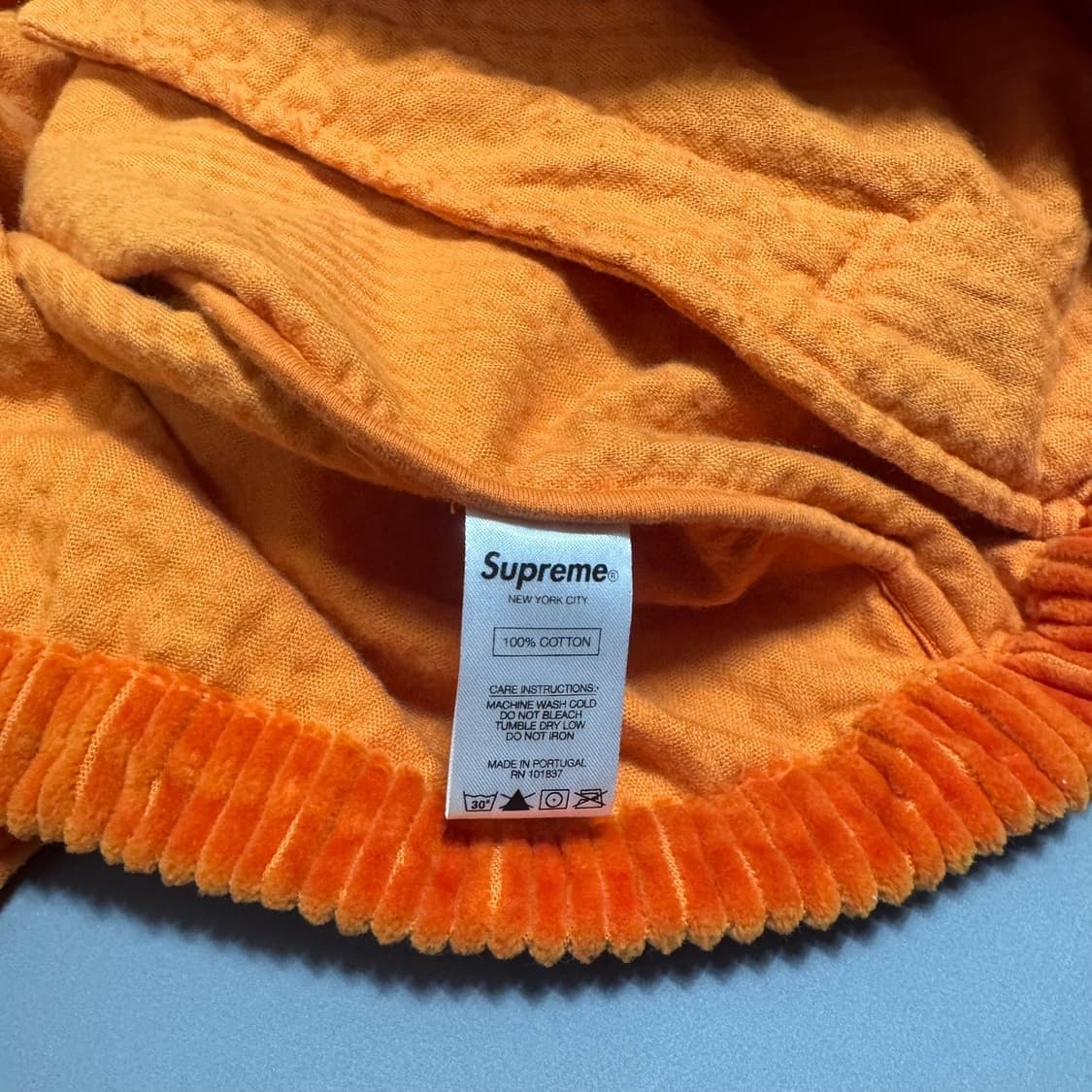 슈프림 20ss week6 오렌지 와이드웨일 코듀로이 집업 해링턴 자켓 상품이미지6