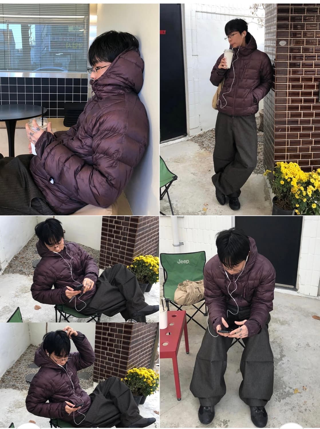 아크틱 라이트 다운 재킷 - 다크 퍼플 XL 상품이미지2