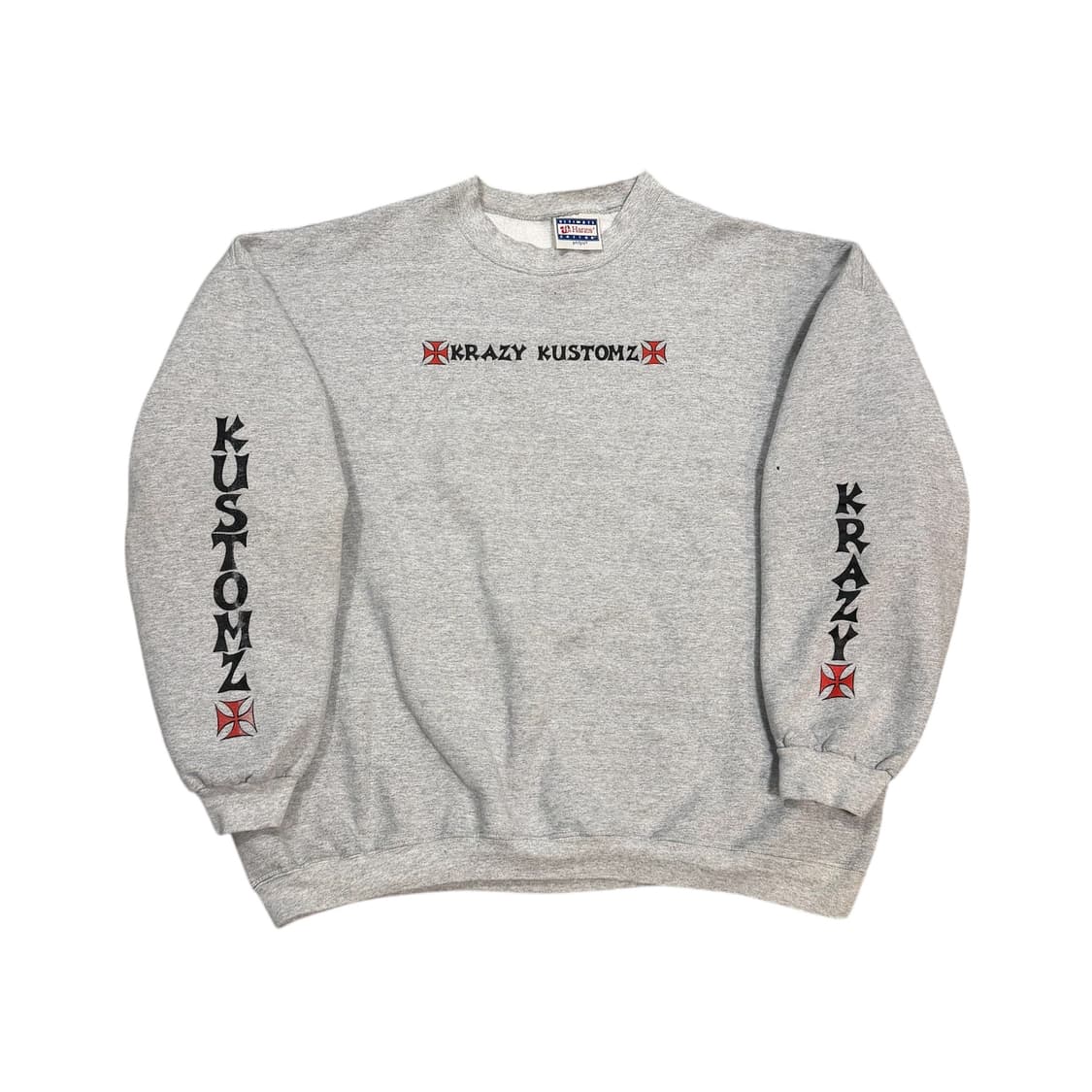 빈티지 Krazy Kustomz 바이크 아이언크로스 스웻셔츠 상품이미지2