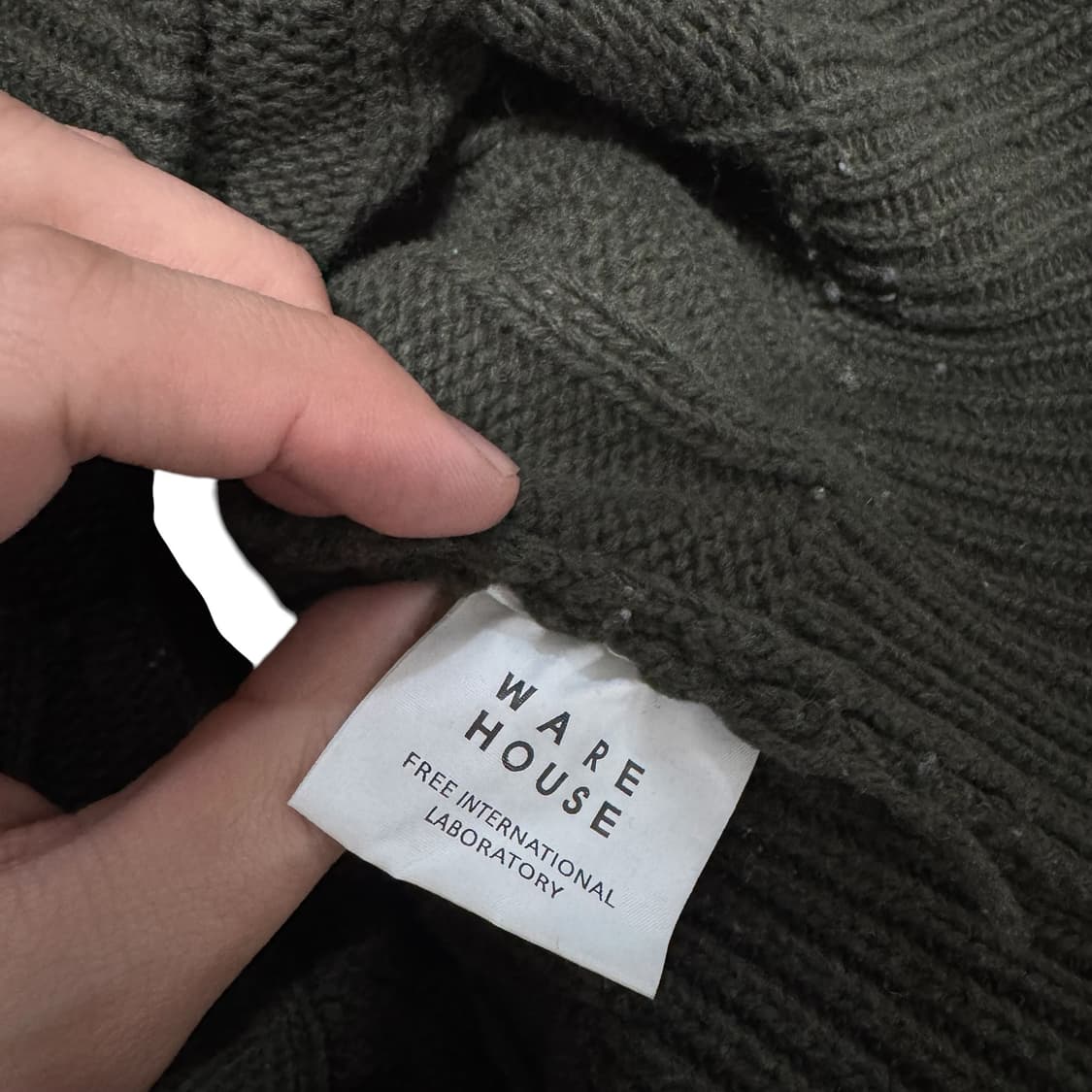 웨어하우스 꽈배기 니트 상품이미지3