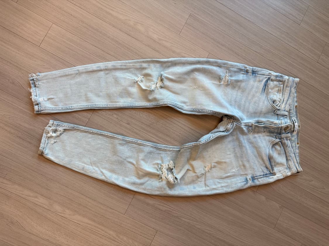 자라 데미지 스키니진 청바지 상품이미지1