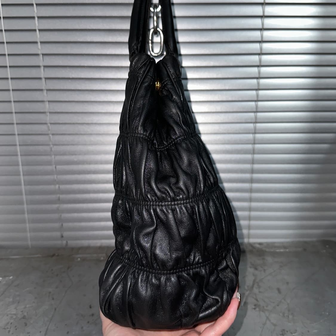 2013 레어 빈티지 프라다 나파 고프레 가방 상품이미지5