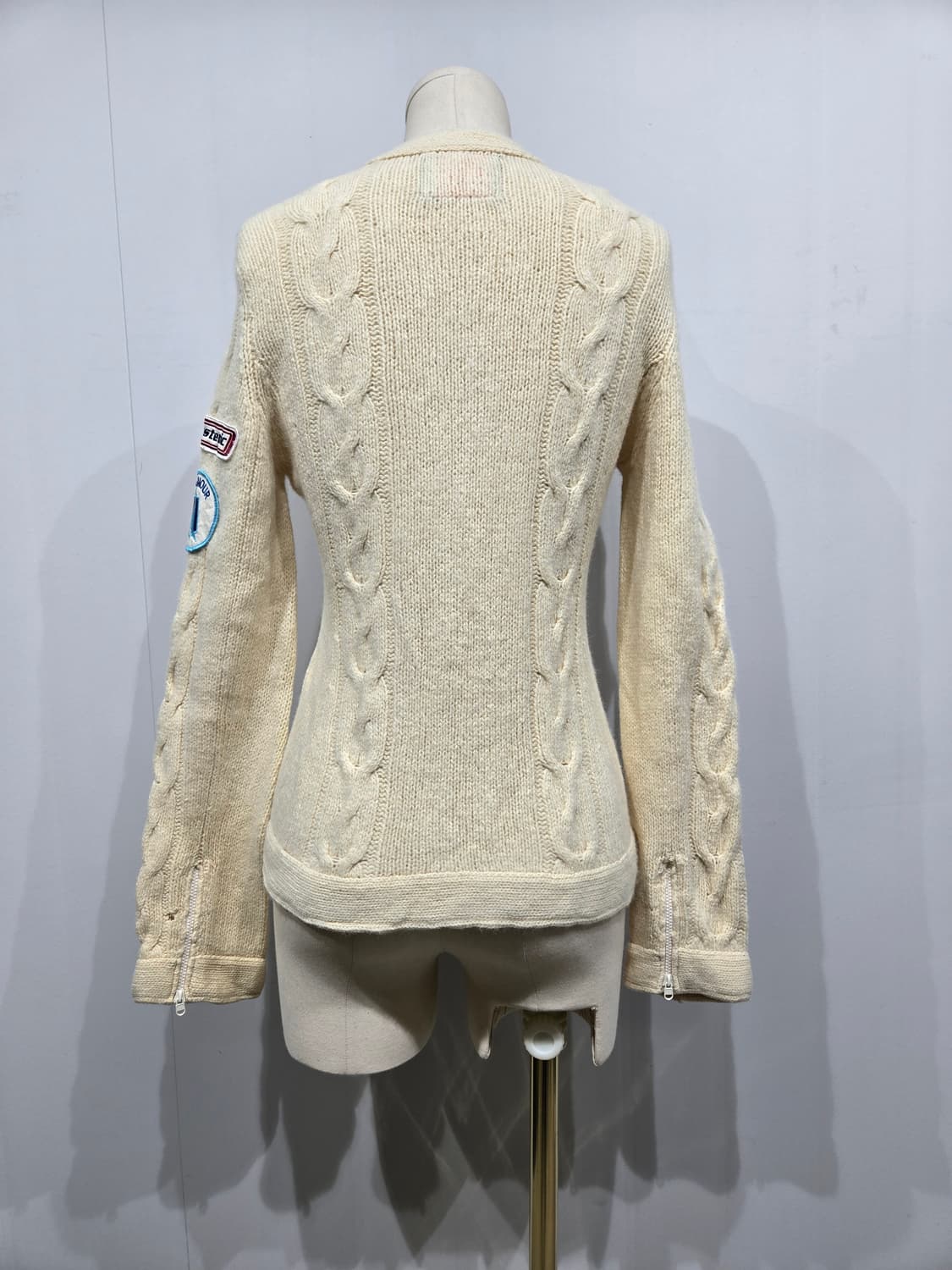 히스테릭 글래머 패치 케이블 가디건 상품이미지2