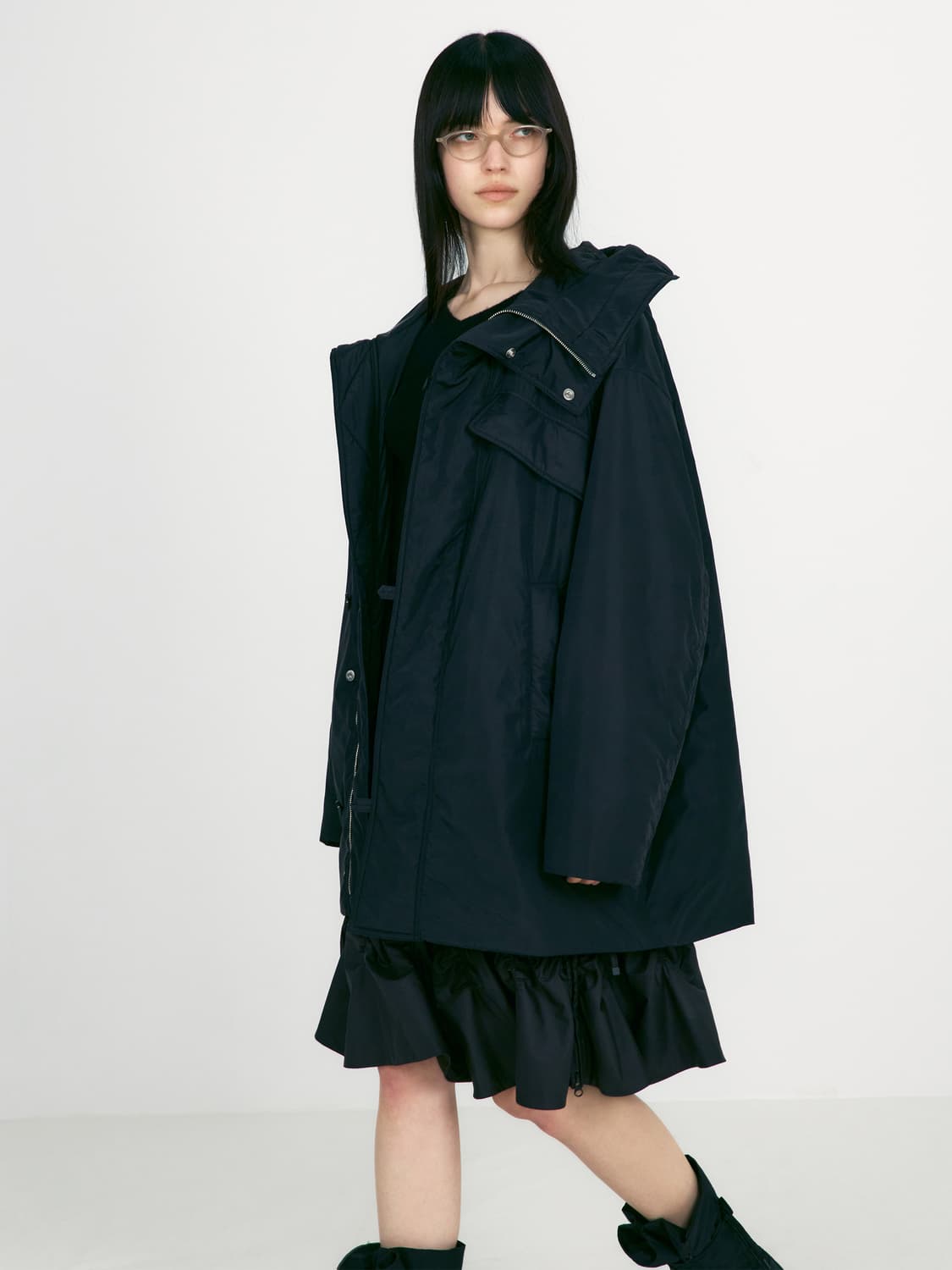 로우클래식 오버사이즈 후디드 파카s 상품이미지2