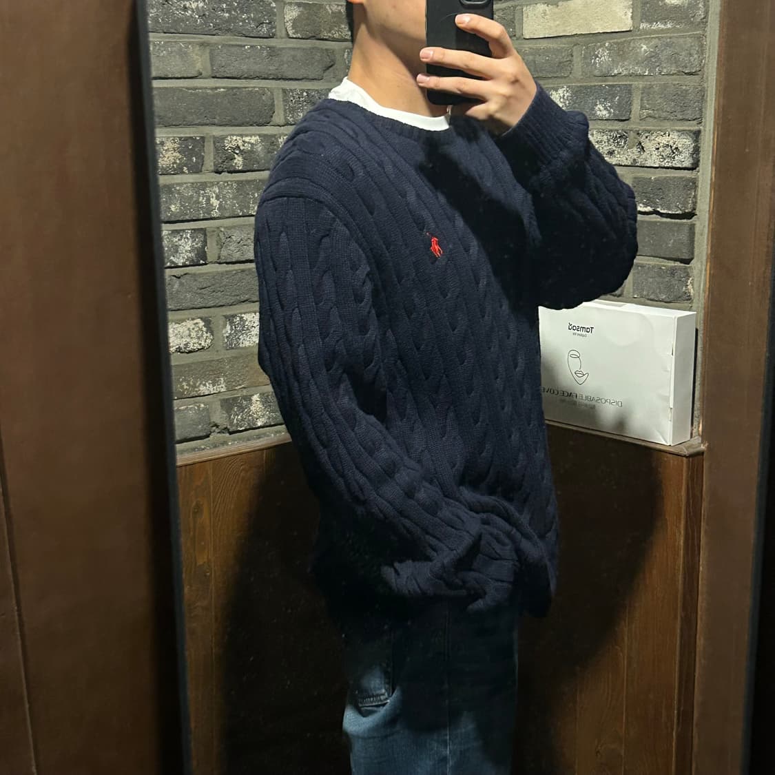 XXL) 폴로 랄프로렌 케이블 꽈배기 니트 신형 큐알탭 상품이미지10