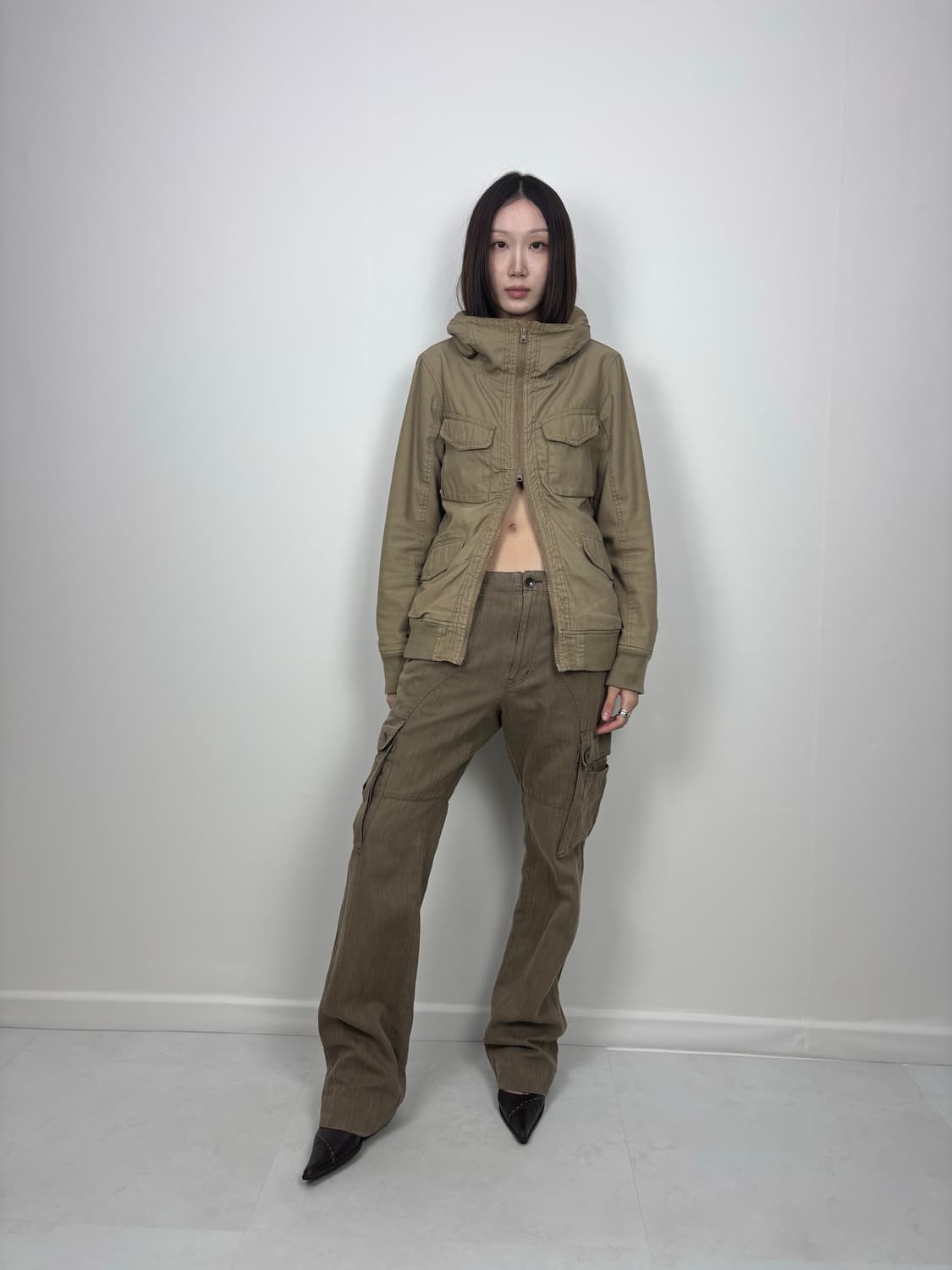 ZIP NECK SAFARI JACKET 상품이미지5