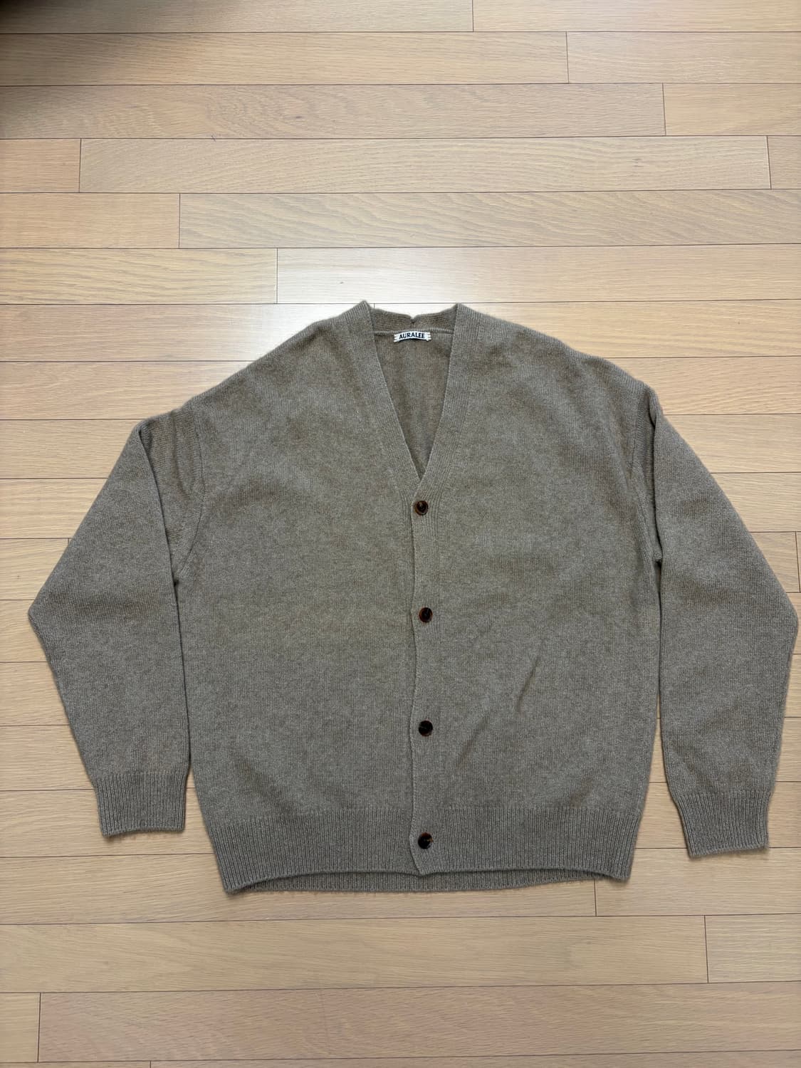 오라리 베이비 캐시미어 가디건 (4사이즈) 브라운 상품이미지1