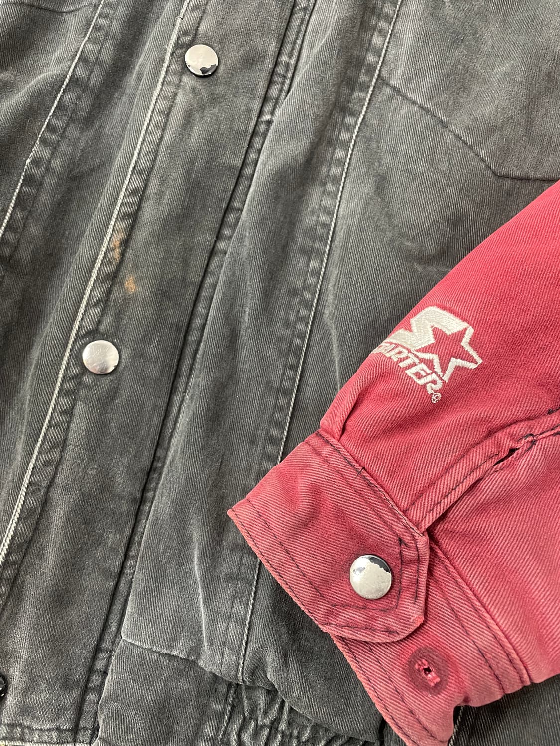 90’s 스타터 시카고불스 후드 바시티 자켓 상품이미지4