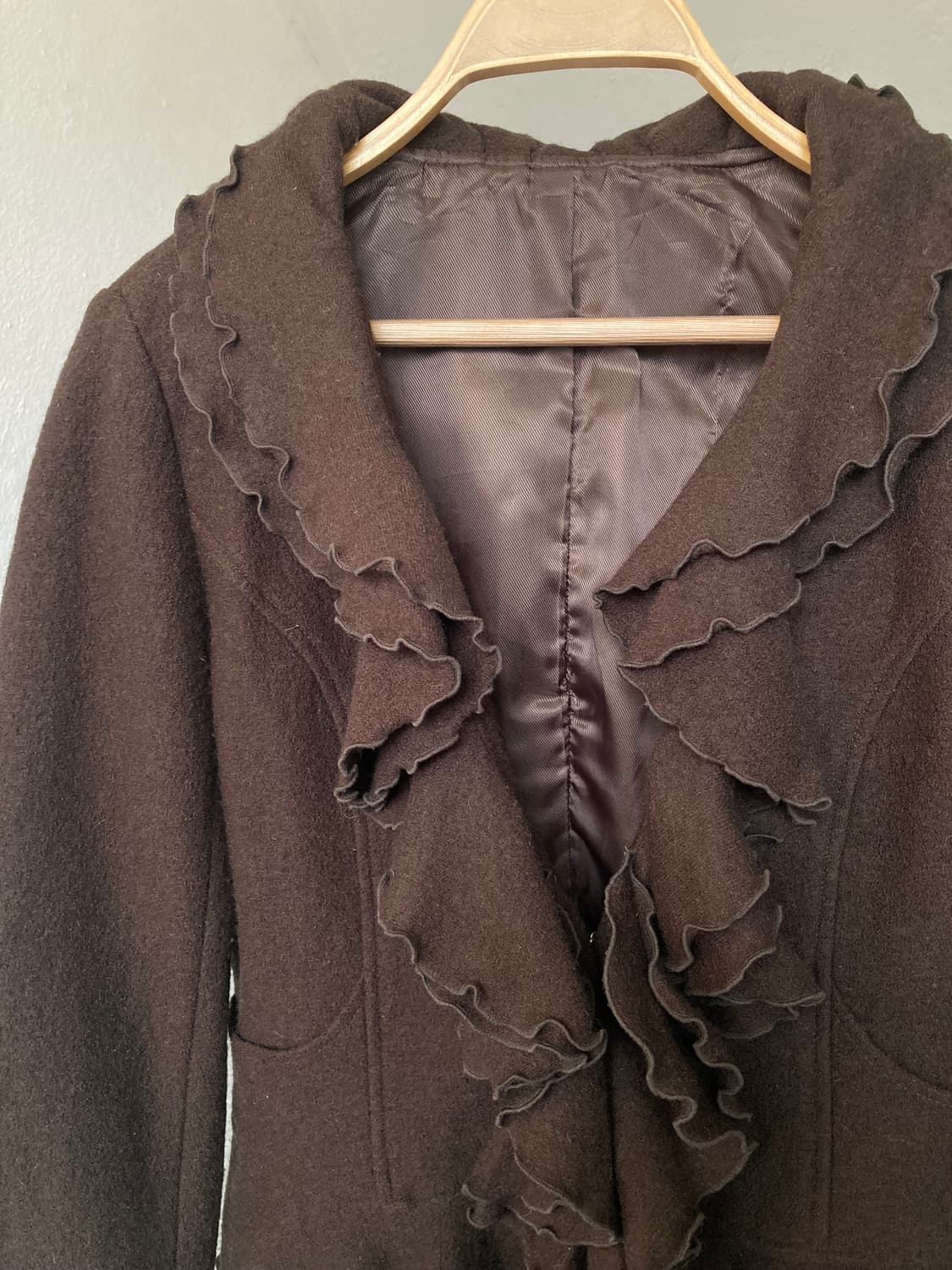 에스닉 브라운 러플 자켓 상품이미지2