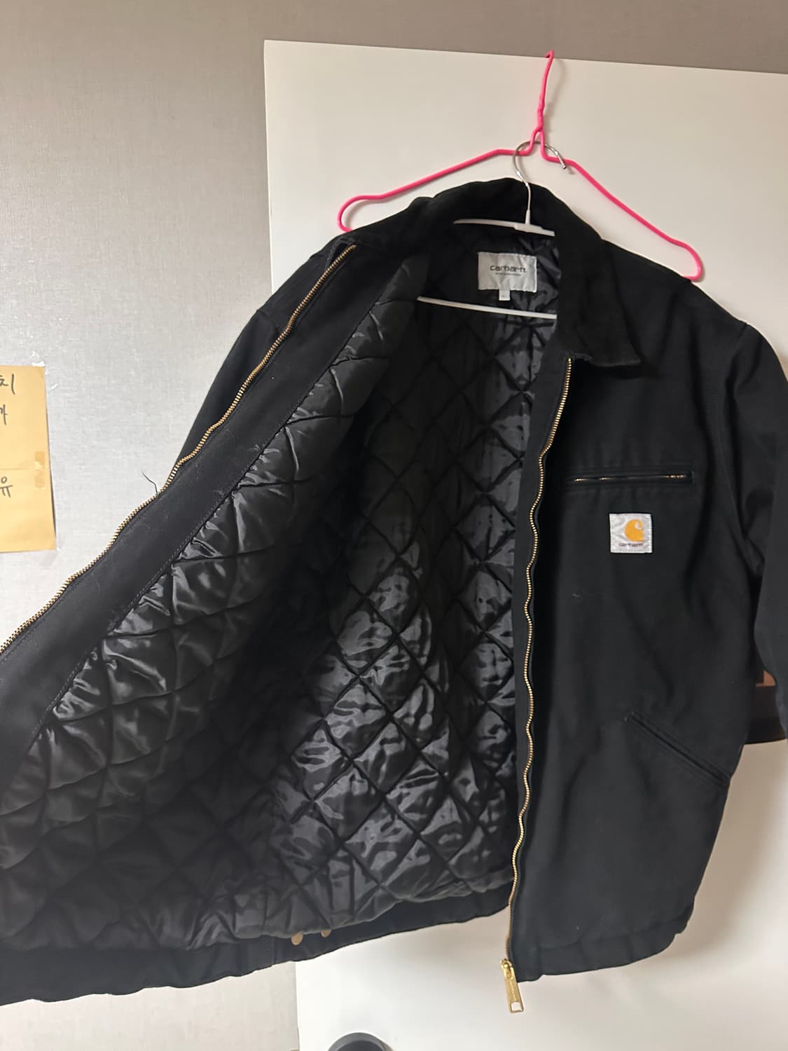 칼하트wip 디트로이트 자켓 og 블랙 L 상품이미지3