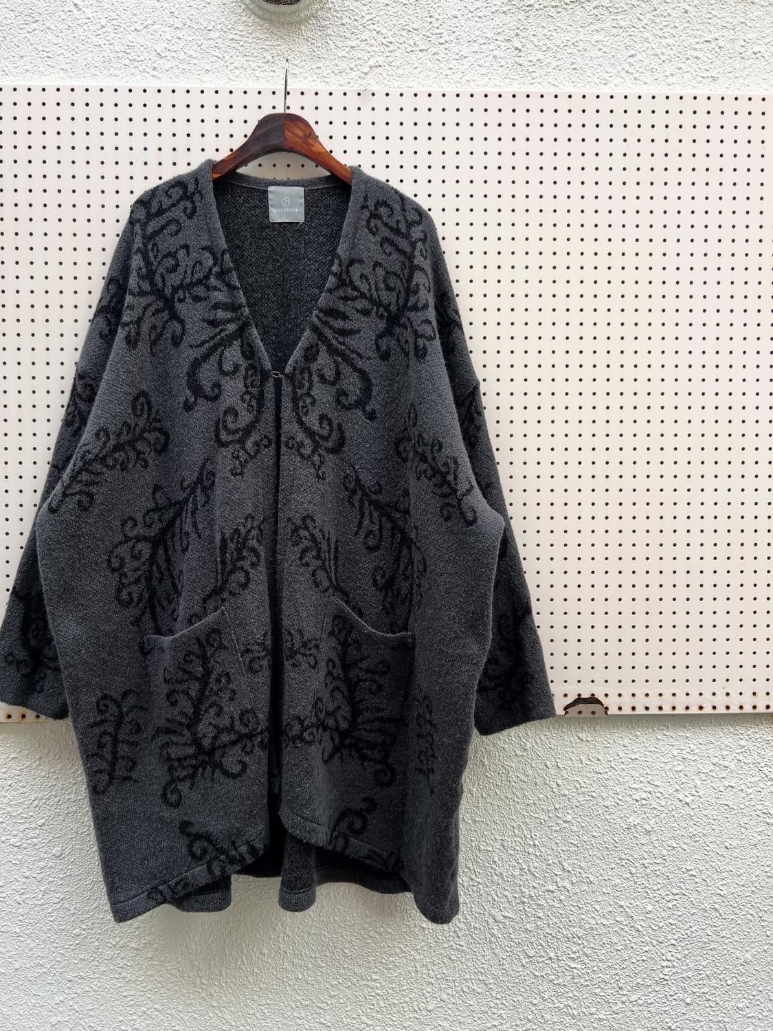 ANGENEHM JAPAN MADE PATTERN 니트 로브 코트 상품이미지3