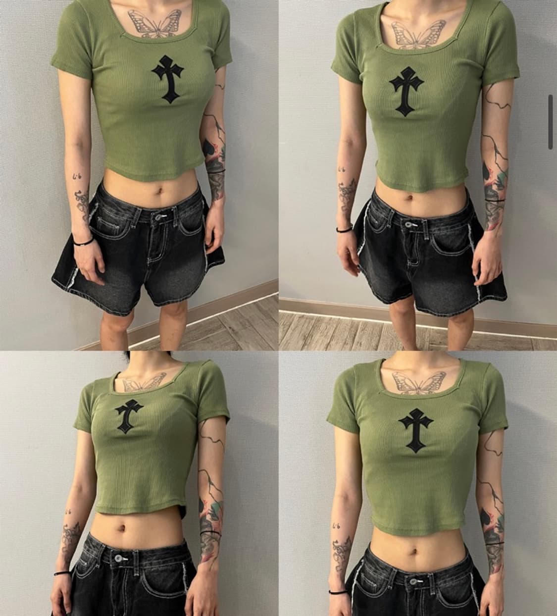 본슬리피 스퀘어넥 티 상품이미지4