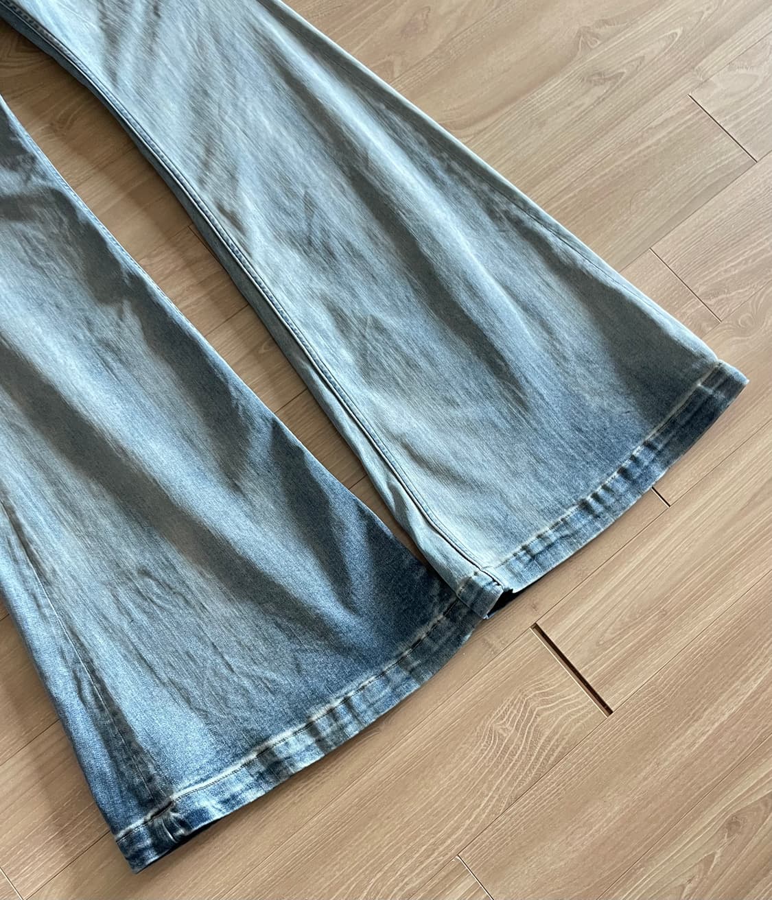 (30) 릭오웬스 볼란 부츠컷 데님 팬츠 스카이 상품이미지2
