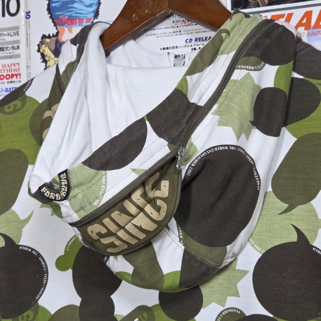 후부 카모패턴 하이넥 후드집업 상품이미지8