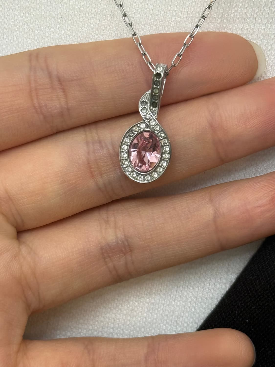 스왈로브스키 핑크스톤 목걸이 상품이미지2