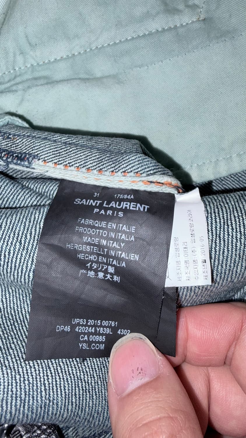생로랑 SS16 셀비지 무파진 31 커스텀 코팅 상품이미지6