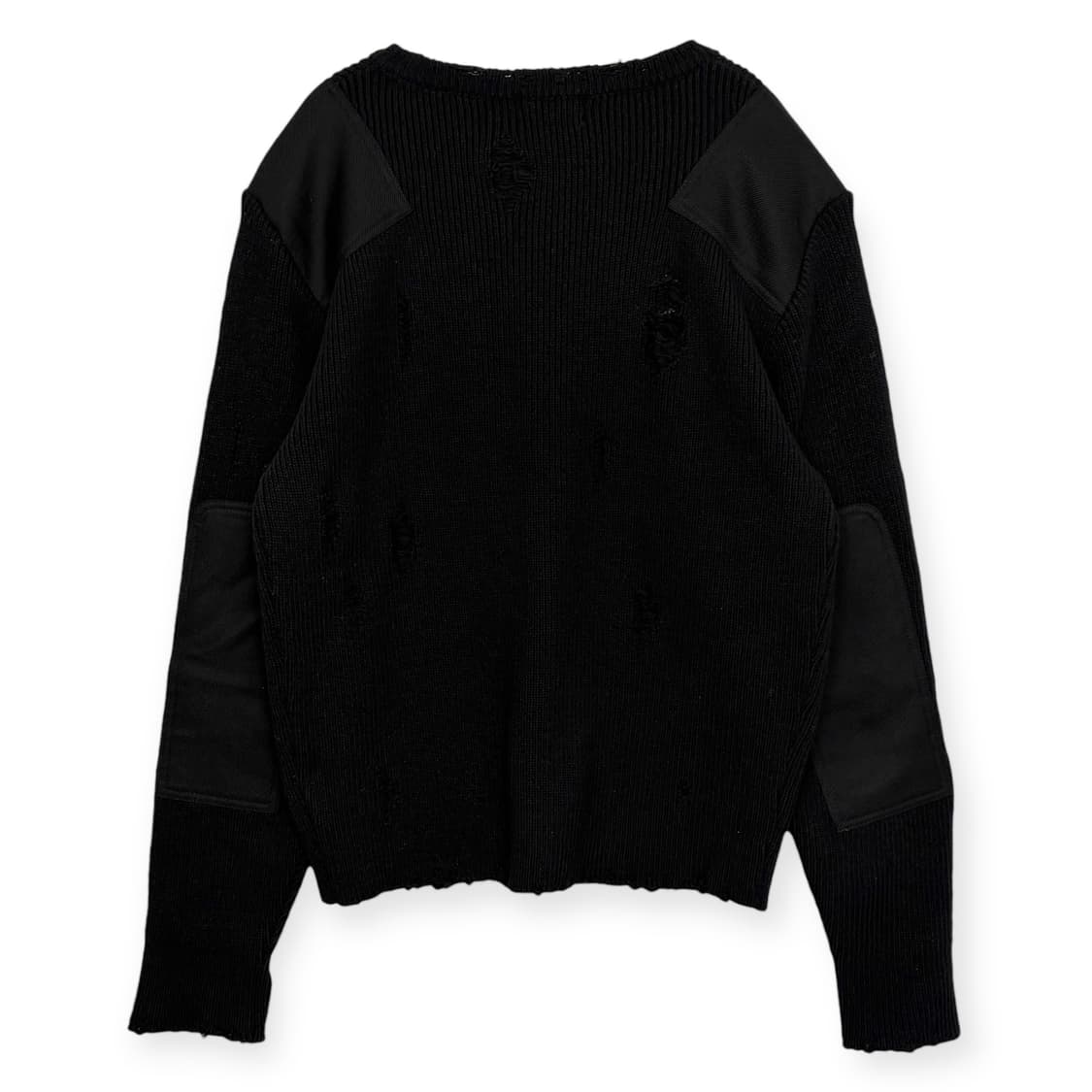 떠그클럽 베를린 디스트로이드 패치 니트 티셔츠 상품이미지8