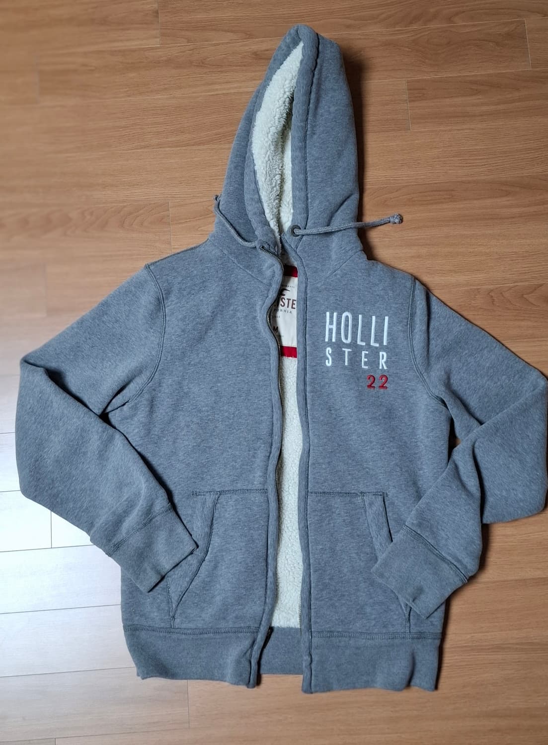 홀리스터 보아털 후드집업 M 상품이미지5