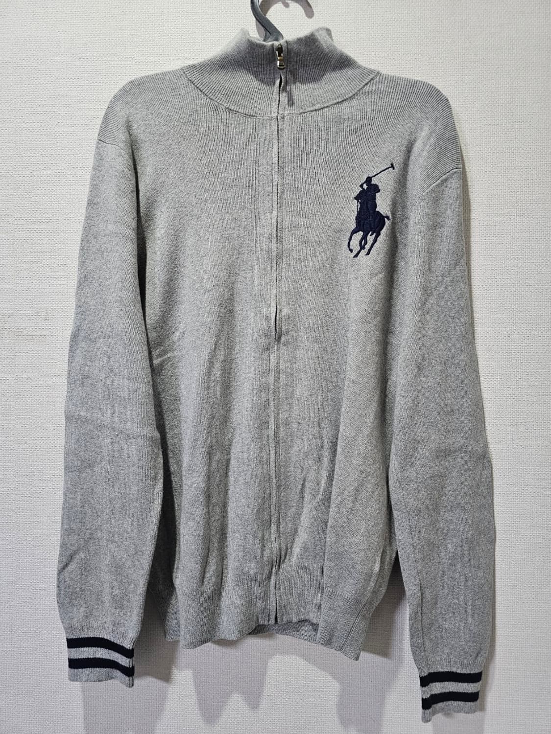 폴로 그레이 빅포니 니트집업 95 / M 상품이미지1