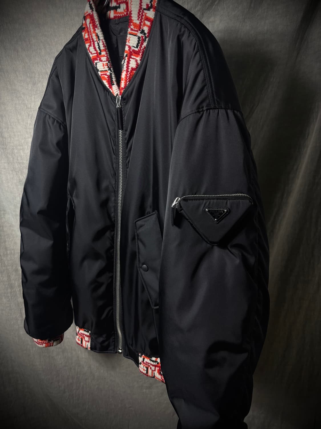 Prada x Raf Simons Re-Nylon Knit Bomber 상품이미지4