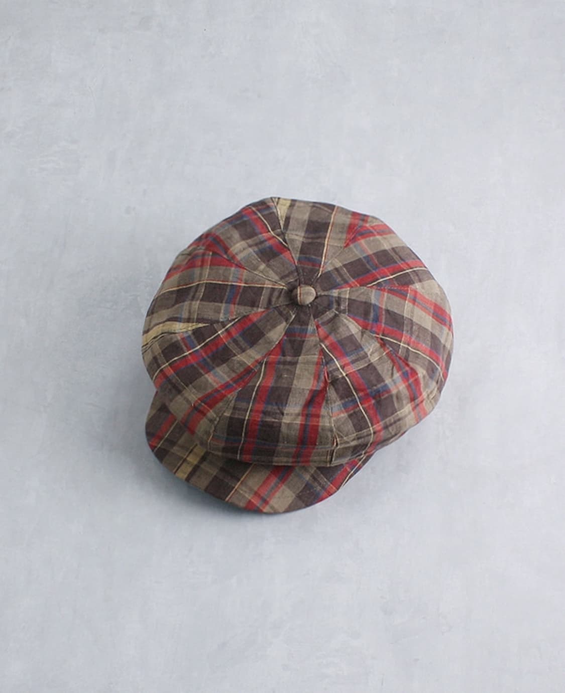 Beams Boy _ check linen newsboy cap 상품이미지1