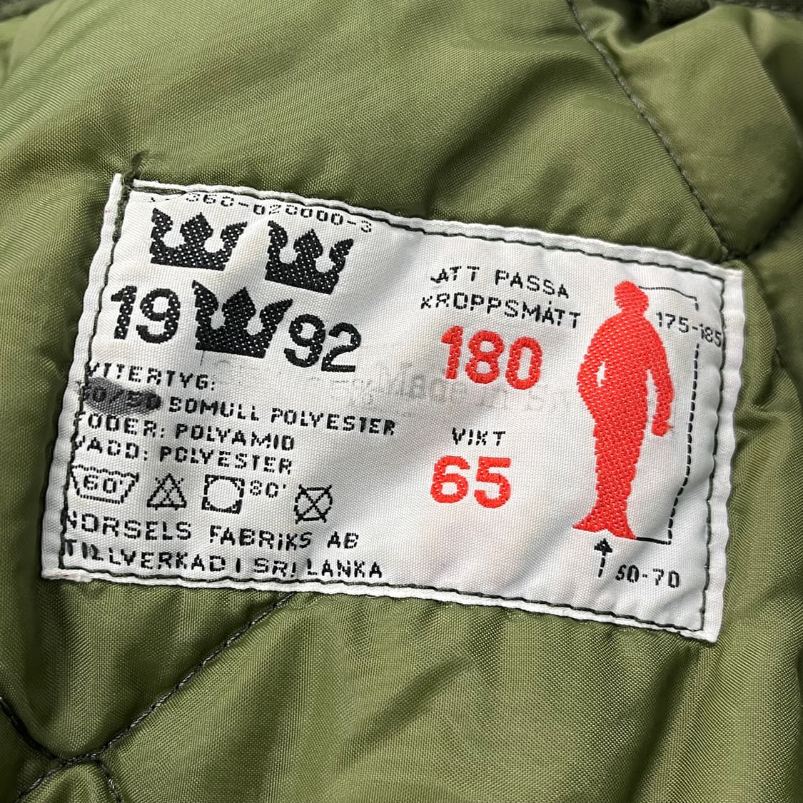스웨덴 M90 오리지날 파카 180/65 조인성 야상 상품이미지6
